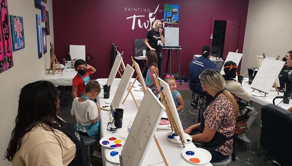 Painting With a Twist Event Cibolo Enrichment Foundation